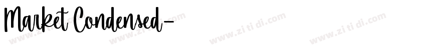 Market Condensed字体转换